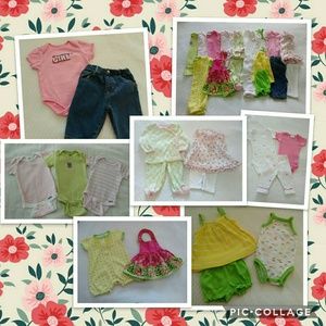 Lot Baby Girl Spring Summer 0-3 Months Carter's